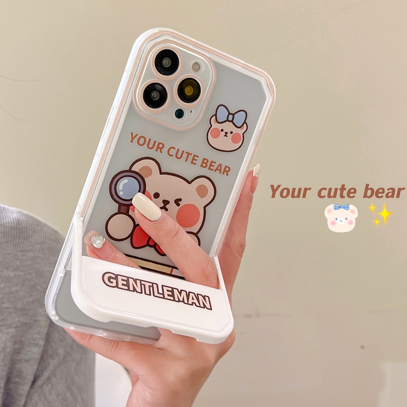 Ốp Điện Thoại In Hoạt Hình Kèm Giá Đỡ Cho iphone 13Promax 12Pro 11 7 8 p xr