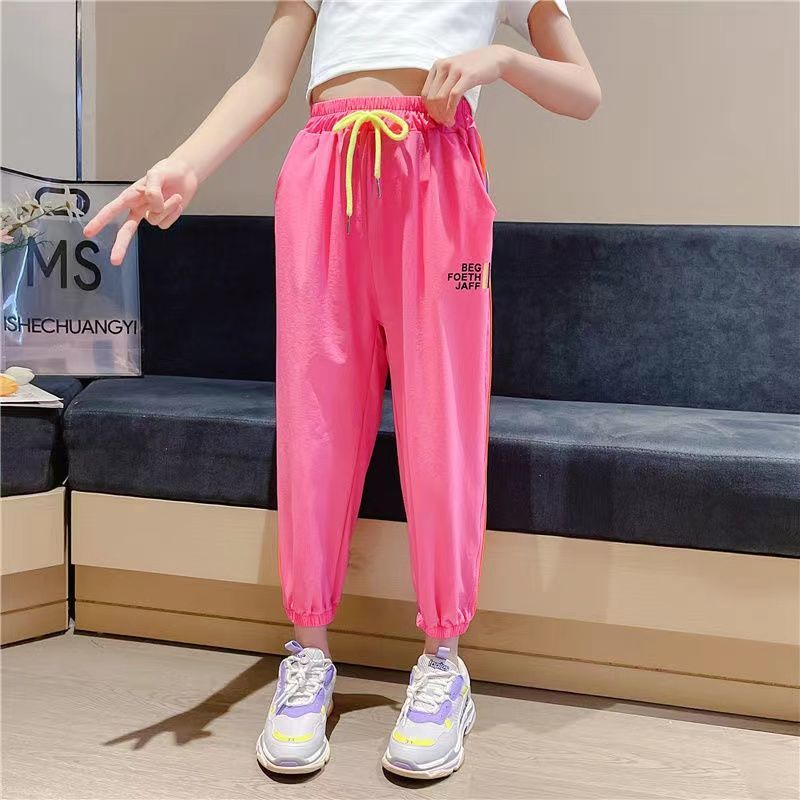 Quần Thể Thao Dáng Rộng Mỏng Phong Cách Mới Cho Bé Gái