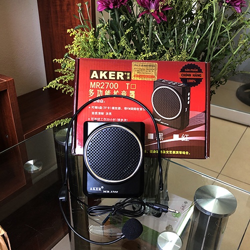 Máy Trợ Giảng AKER MR2700 Dành Cho Giáo Viên, Hướng Dẫn Viên Du Lịch, Bán Hàng Online... Dễ Sử Dụng Bảo Hành 12 Tháng.