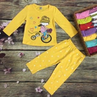 Combo 3 bộ tay dài bé gái