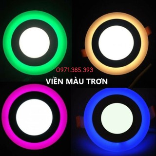 Đèn led âm trần 6w (3+3) 3 chế độ sáng- đèn led âm trần mỏng