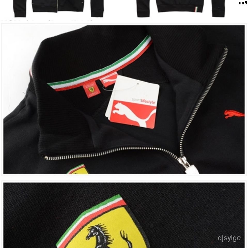 Áo Khoác Thể Thao Dệt Kim Cổ Đứng Tay Dài In Logo Ferrari Thời Trang Cho Nam | BigBuy360 - bigbuy360.vn