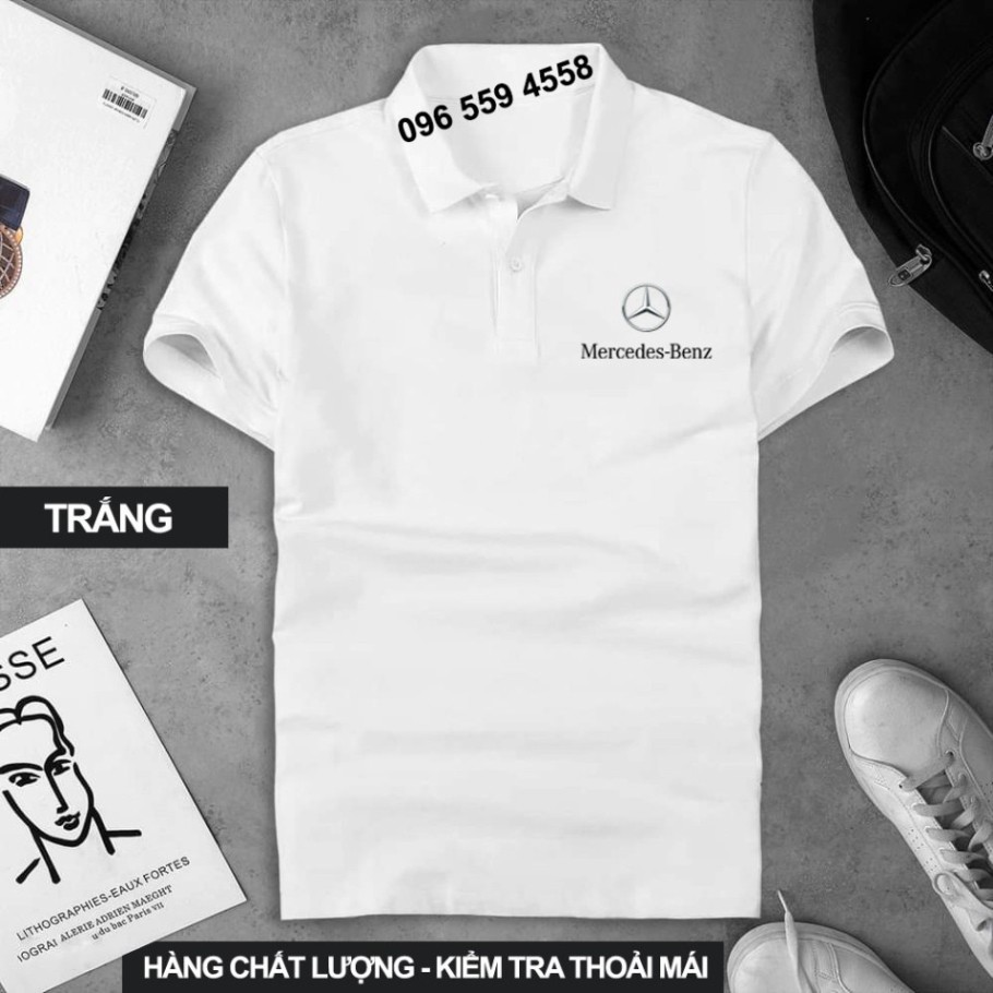 Áo thun Polo Mercedes Cao Cấp - Polo Merc có cổ Logo Hãng Xe Ô tô nhiều màu sang trọng, lịch lãm, đẳng cấp, thời trang P | BigBuy360 - bigbuy360.vn