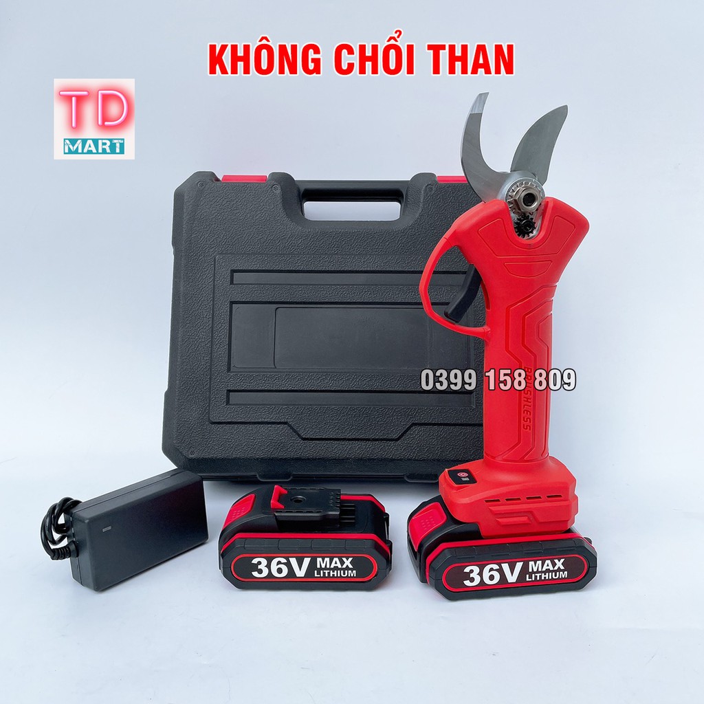 Bộ Kéo Cắt Tỉa Cành Cây Cảnh Dùng Pin 36V Không Chổi Than