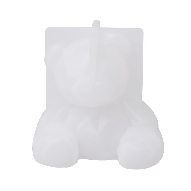 Khuôn silicone tạo hình làm mặt trang sức hình gấu/lợn con 3D DIY<br>