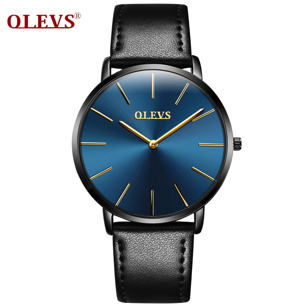 Đồng Hồ Quartz Olevs Với Dây Đeo Da