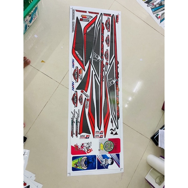 ( Quí khách vui lòng mang ra tiệm cho thợ dán ) Tem Airblade 2014 đen