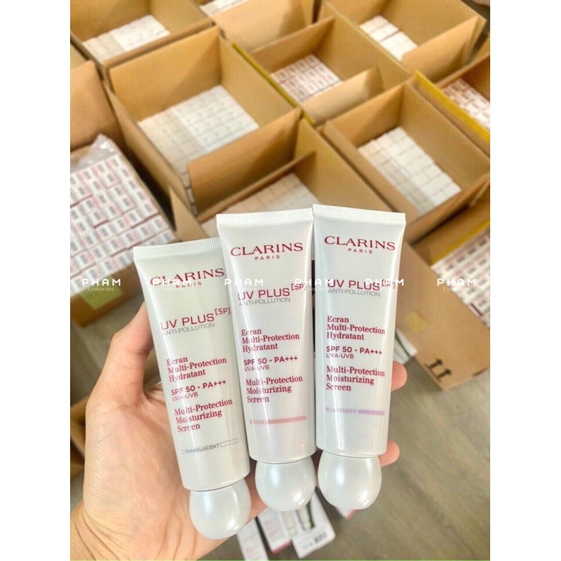 (Mẫu mới) Kem chống nắng CLARINS NEW 2021 Clarins UV PLUS 5P SPF50/PA+++ 30-50ml