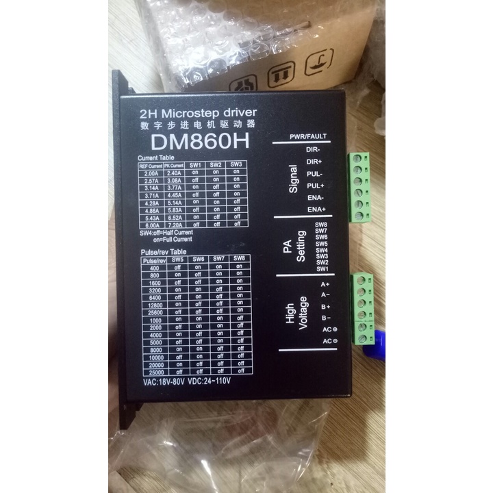 Driver điều khiển động cơ bước DM860H