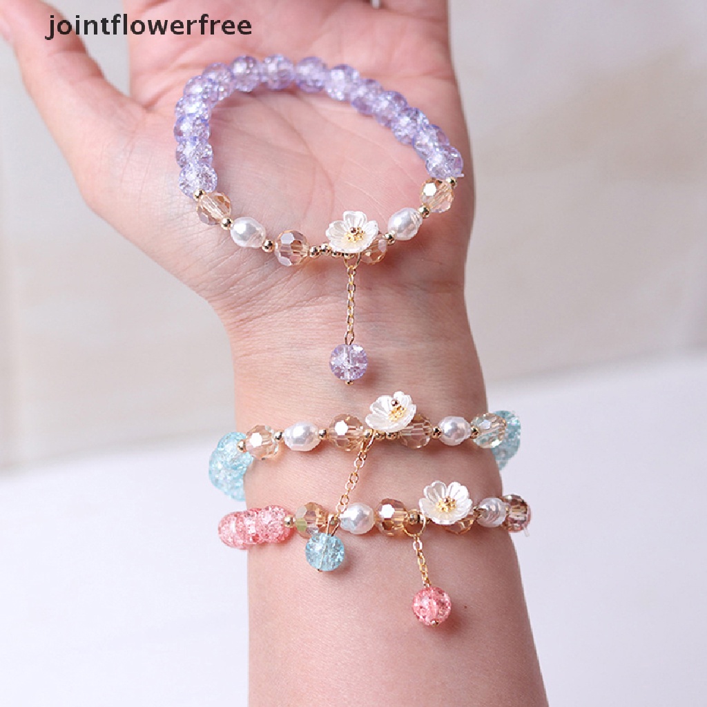 Vòng Tay Co Giãn Đính Hạt Ngọc Trai Và Vỏ Sò Nhiều Màu Phong Cách Bohemian Thời Trang Cho Nữ