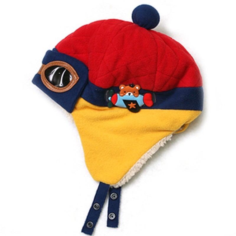Mũ/nón phi công lót lông mùa đông cho bé vòng đầu 47-51cm ms478511