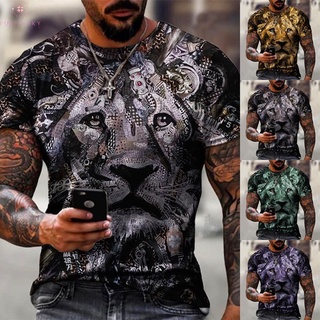 Tops Tees 3D Beach Workout Gym Holiday Loose Mens Short Sleeve T-Shirt