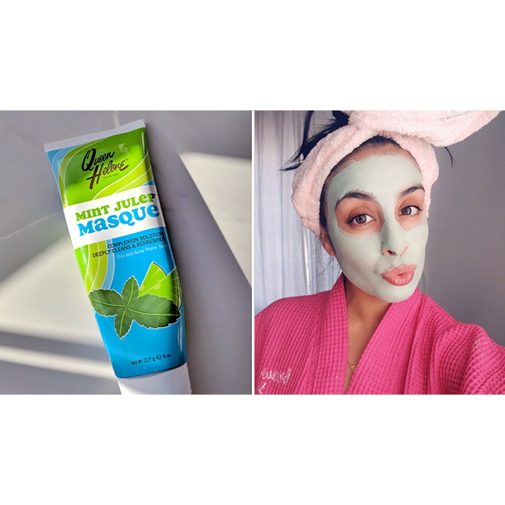 MẶT NẠ ĐẤT SÉT CHIẾT XUẤT TỪ BẠC HÀ MINT JULEP MASQUE QUEEN HELENE