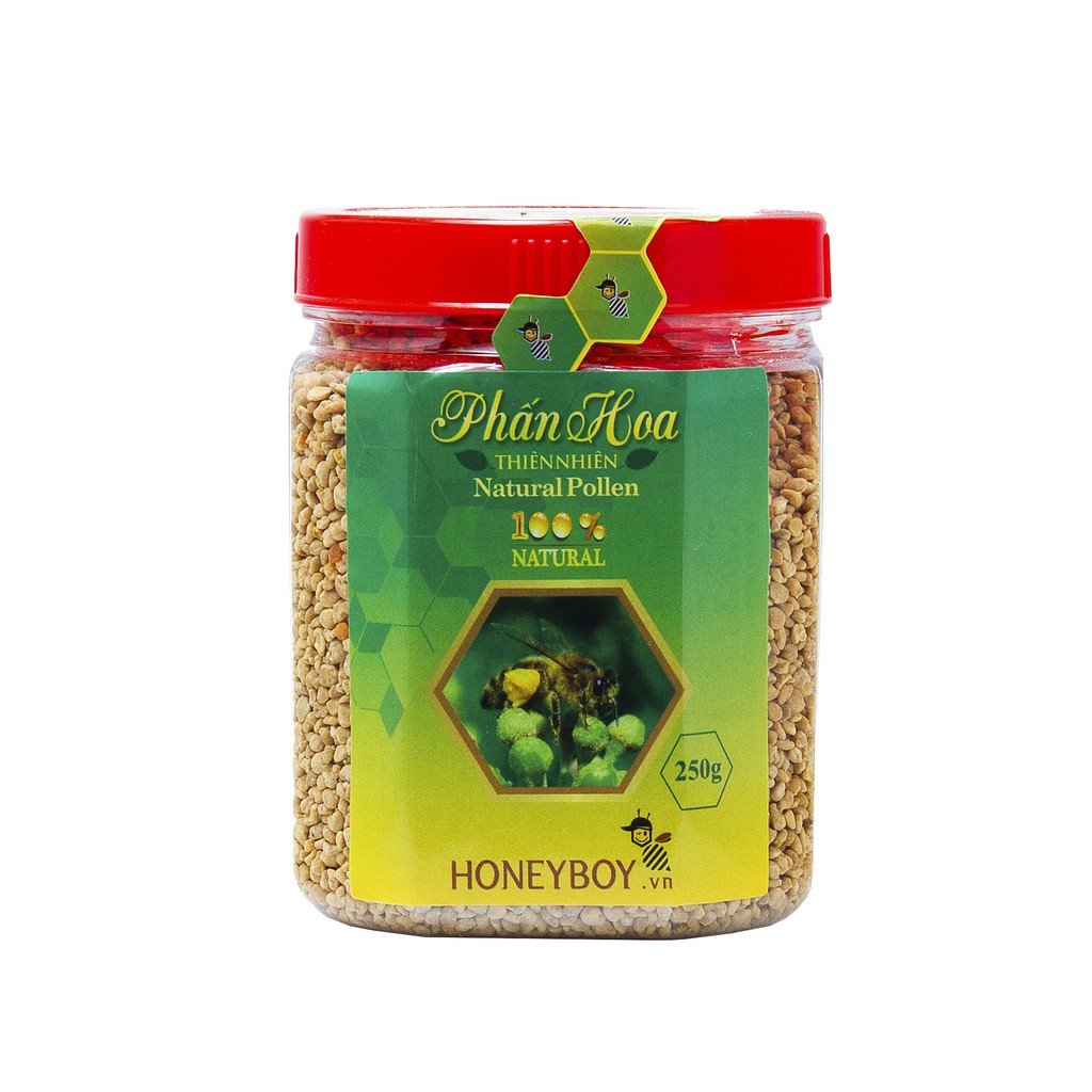 [Độc quyền]Bộ 2Mật ong thiên nhiên HONEYBOY1kg+Phấn hoa thiên nhiên HONEYBOY250g + tặng1 Mật ong sữa chúa HONEYBOY 100ml