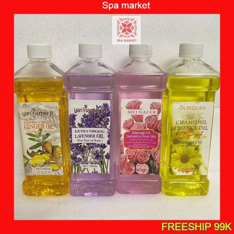 (Rẻ nhất Shopee) Tinh dầu massage body, dầu gừng, lavender, hoa hồng đả thông kinh lạc thơm dịu nhẹ, trơn tay | WebRaoVat - webraovat.net.vn