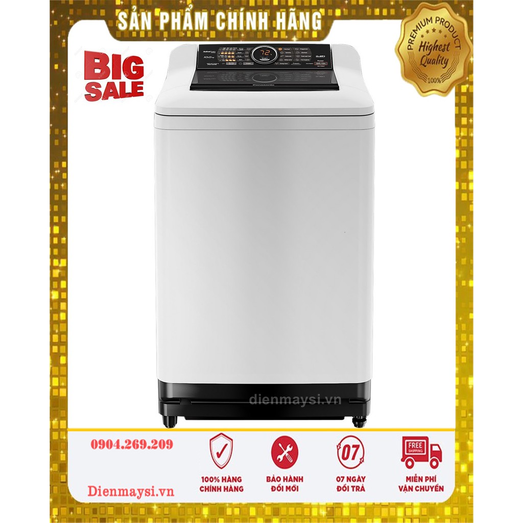 Máy giặt Panasonic 10 kg NA-F100A4GRV (Miễn phí giao tại HCM-ngoài tỉnh liên hệ shop)