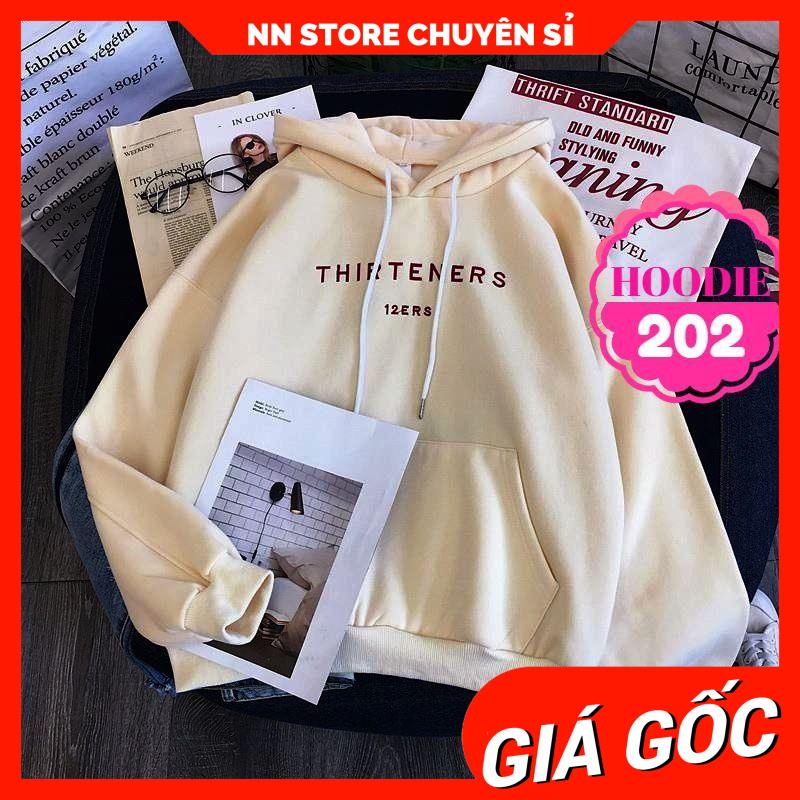 Áo hoodie nam nữ chất nỉ bông thêu chữ dễ thương Áo nỉ chui Unisex AHD202