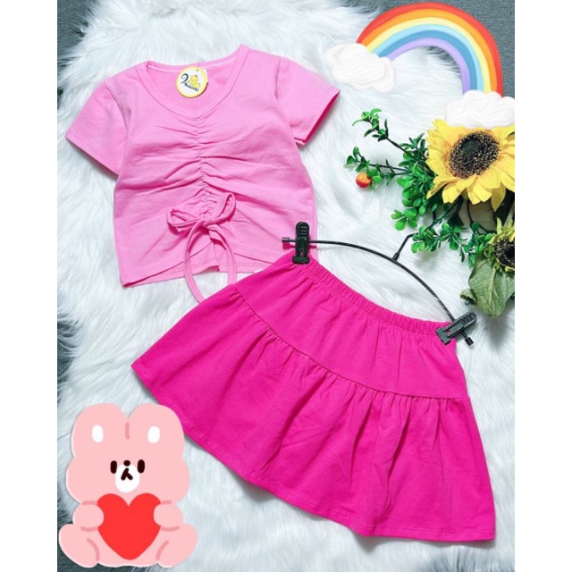 (8-22kg) Bộ váy thiết kế có quần lót trong thun cotton 4 chiều mềm mát