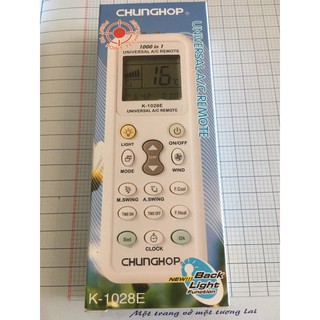 Remote Máy Lạnh Đa Năng Chunghop K-1028E Tích Hợp 1000 Tần Số