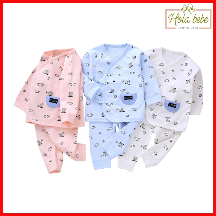 Bộ Pijama 100% cotton cho trẻ sơ sinh - HT110