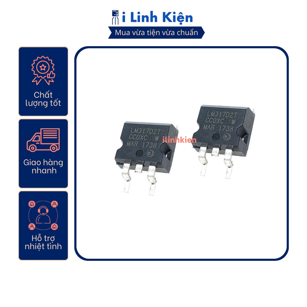 LM317D2T IC ổn áp 1.5A 1.25V-37V TO-263