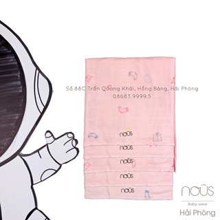 Set 5 khăn sữa hồng noel nous