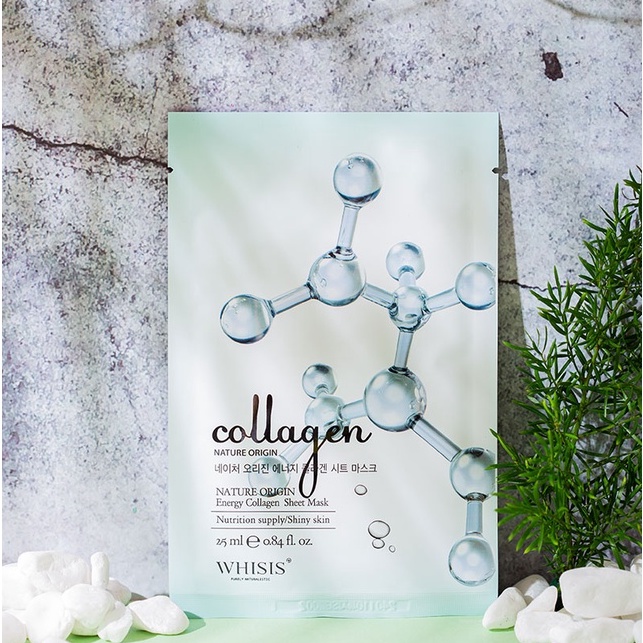 Combo 10 Mặt Nạ Collagen WHISIS Nature Origin Energy Collagen Sheet Mask 25ml/miếng