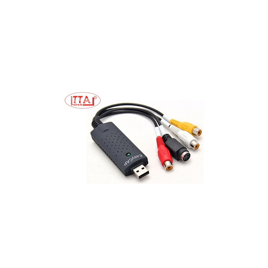 Dây USB 2.0 EASYCAP ghi hình ảnh từ tivi vào máy tính dạng Video