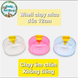 Wheel/Vòng quay chạy 12cm mica đúc chống ồn cho Hamster