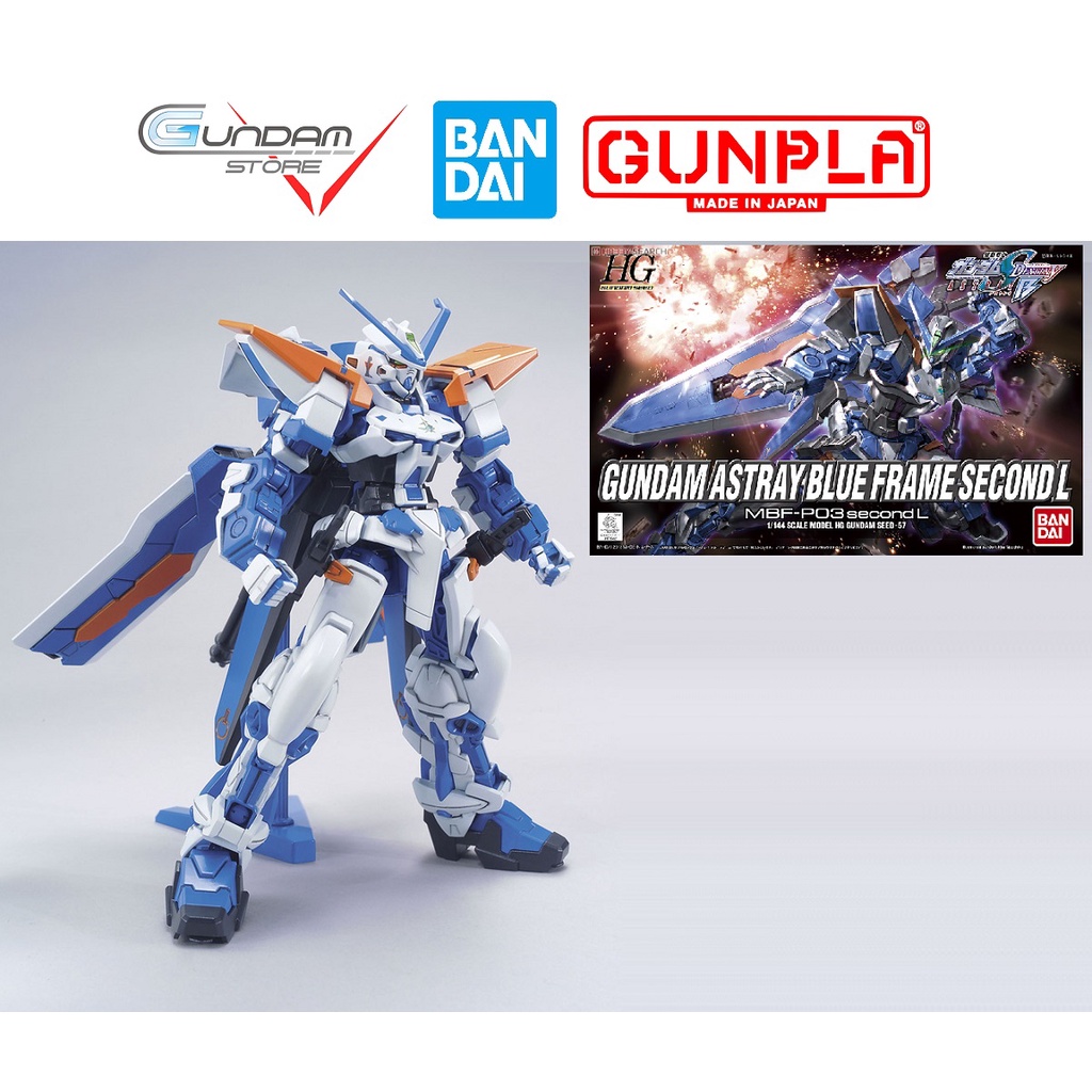 Mô Hình Gundam HG Blue Frame Astray Second L 1/144 Seed Bandai Đồ Chơi Lắp Ráp Anime Nhật