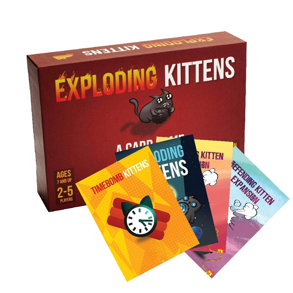 Set Boardgame vui nhộn Mèo Nổ Tưng Bừng - Combo Mèo nổ + 4 Bản mở rộng