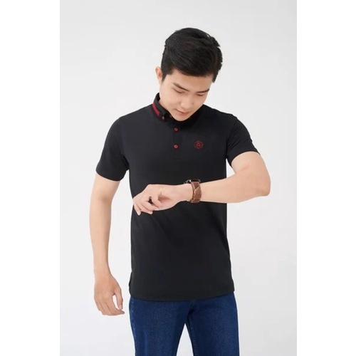 Áo thun polo nam cao cấp Merriman mã THMTS047 màu đen