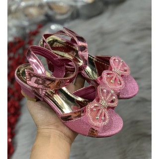 SANDAL GÓT NƠ ĐÁ BÉ GÁI SỈ SLL sỉ sll
