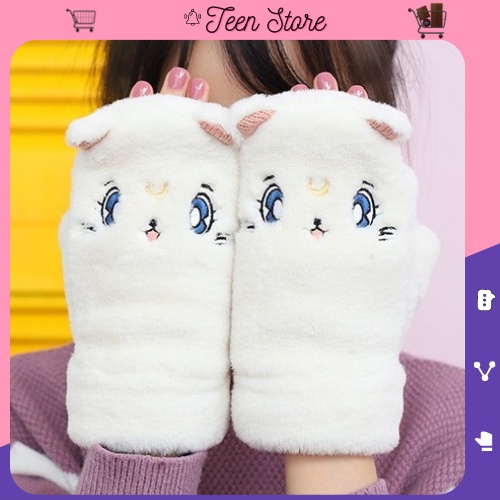 Bao tay, Găng tay mùa đông, Găng tay hở ngón hình dễ thương cho nữ Teen Store TS10657