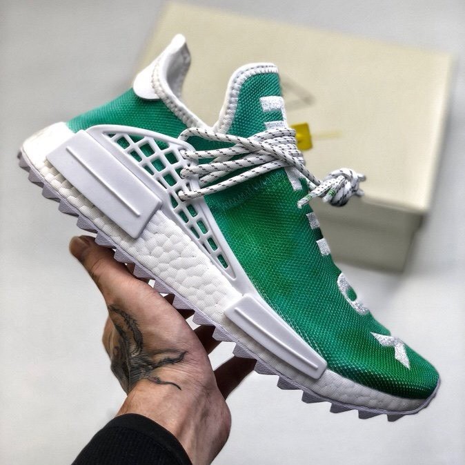 [TẶNG VỚ + FREESHIP] Giày Thể Thao Sneaker Human Race Boost NMD Xanh Lá