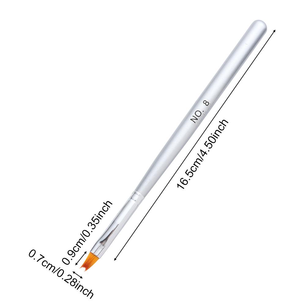 Set 8 Cọ Vẽ Móng Tay Nghệ Thuật Kiểu Pháp DIY