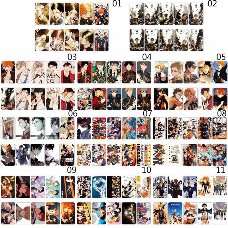 Tmdbyx Bộ 10 miếng dán trang trí hình nhân vật Anime Haikyuu chống thấm nước chất lượng cao