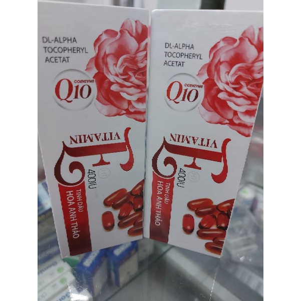 Vitamin E 400IU Tinh dầu hoa anh thảo bổ sung vitamin