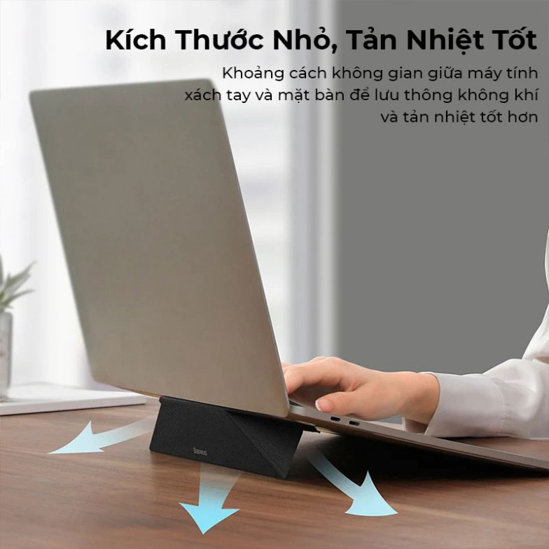 ĐẾ TẢN NHIỆT LAPTOP BASEUS ULTRA THIN LAPTOP STAND SIÊU MỎNG CHO LAPTOP MAPBOOK ASUS DELL SONY LE