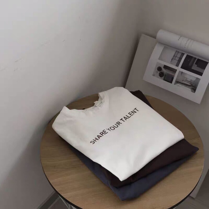 Áo thun tay lỡ form rộng - phông nam nữ cotton oversize - T shirt Share your talent - 2N Unisex