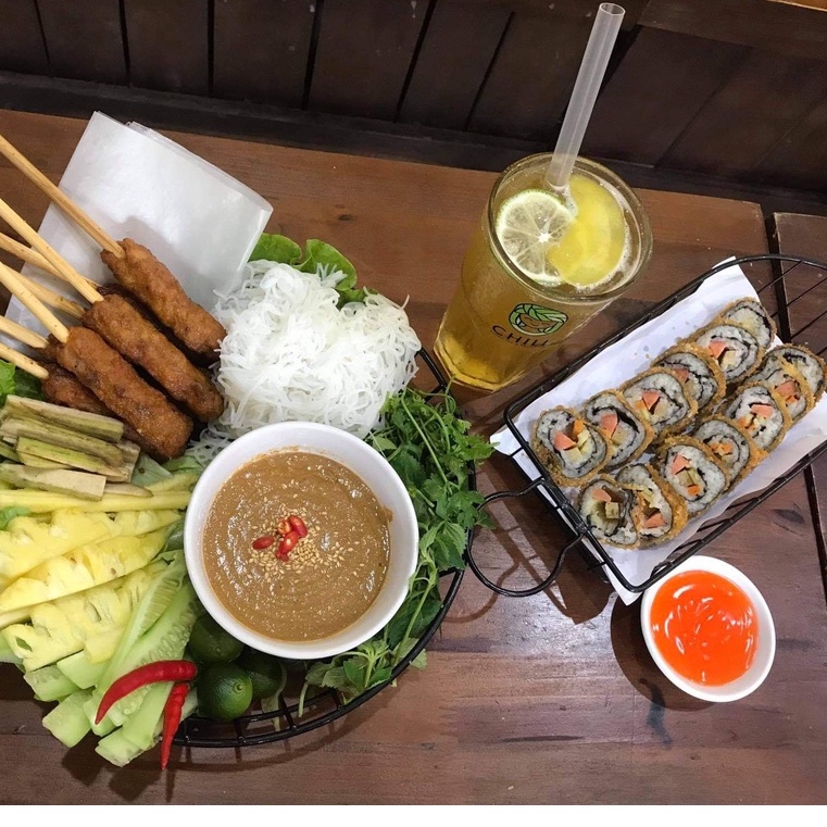 Kimbap Hàn Quốc chiên xù tẩm bột sẵn