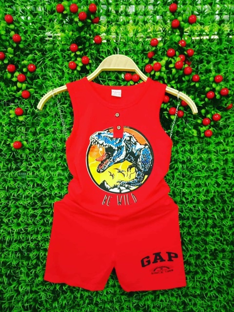 Bộ sát nách bé trai 8-20 kg cotton