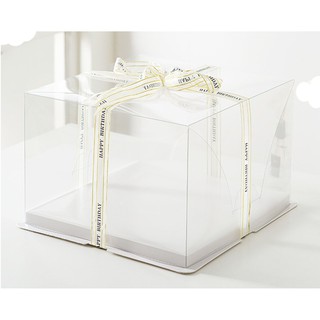 1 cái hộp mica trong đựng bánh gato sinh nhật size 22, 26 hoặc 32cm