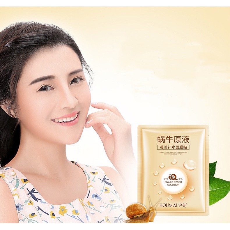 [N117] Mặt Nạ Ốc Sên Collagen Dưỡng Ẩm Trắng Da Ngăn Lão Hóa Dưỡng Da với khả năng tái tạo thần kì