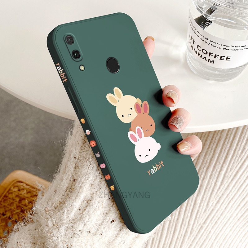 Ốp lưng Huawei nova 3i nova 3 Ốp Điện Thoại TPU Silicone Hình Ba Chú Thỏ Đáng Yêu Kèm Dây Đeo Cho Huawei nova 3i nova 3