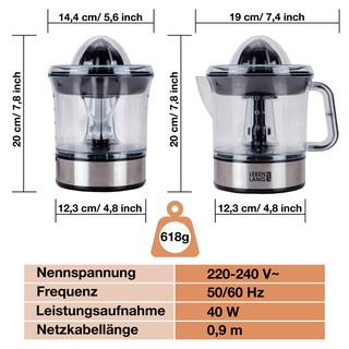 Máy vắt cam 0.7L LEBENLANG - LB389