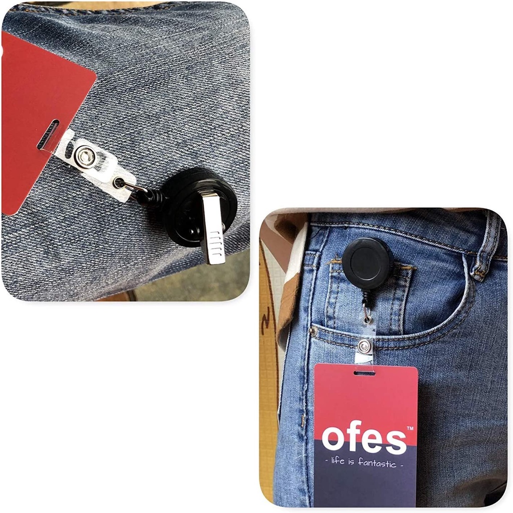 1 Cái Kẹp Cá Sấu Có Thể Thu Vào Cho Huy Hiệu ID