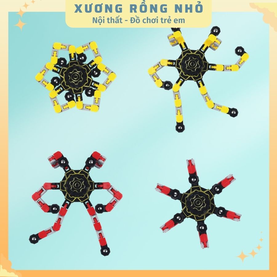 Con quay Spinner 6 chân biến hình, robot thông minh thỏa sức sáng tạo cho bé - Xương Rồng Nhỏ