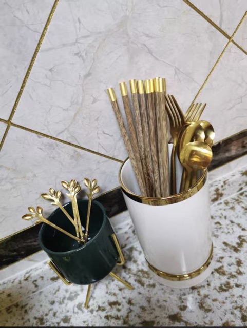 Ống sứ đựng đũa , muỗng , thìa