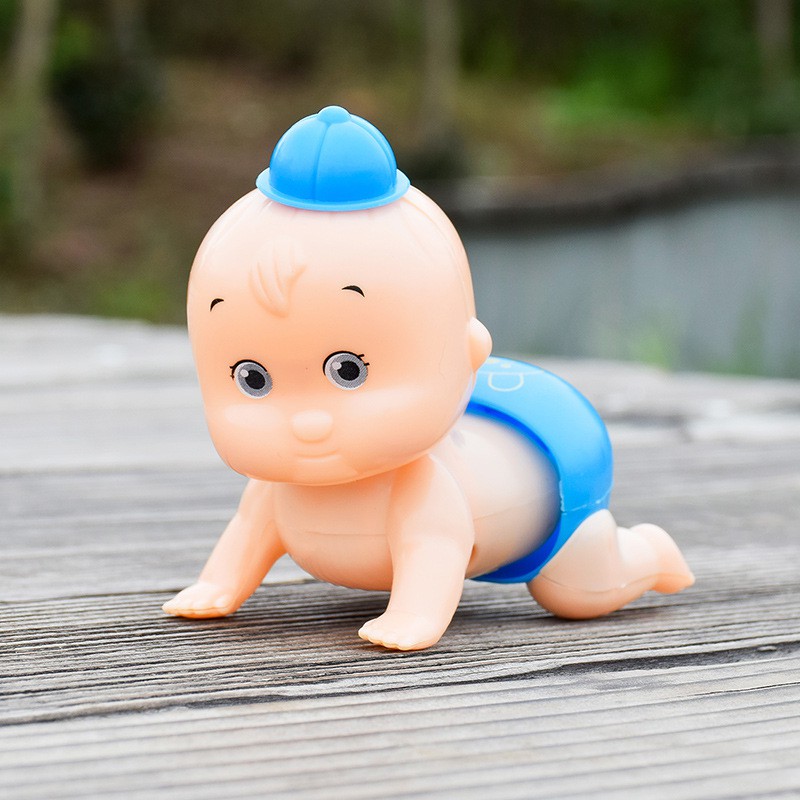 Em bé vặn cót biết bò - mô phỏng em bé trai, bé gái tập bò - Baby Toys